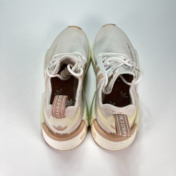 Adidas Shoes NMD R1 White Ash Pearl Athletic Running Shoes HQ2071 Women's Size 7 - Picture 6 of 10